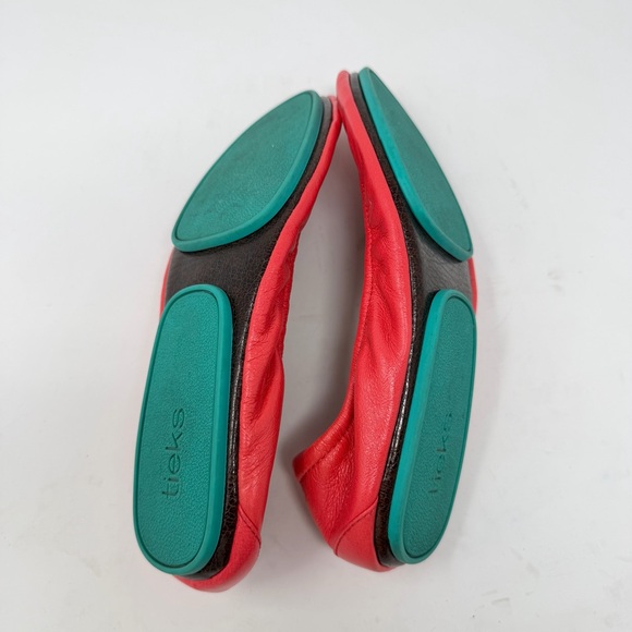 Tieks Poppy Coral Red Ballet Flats Womens Size 10 - Picture 9 of 9